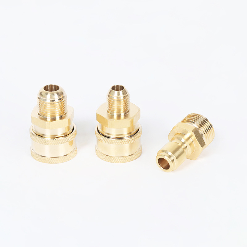 Yüksek basınçlı araba çamaşır makinesi temizleme makinesi bakır 3/8 hızlı fiş