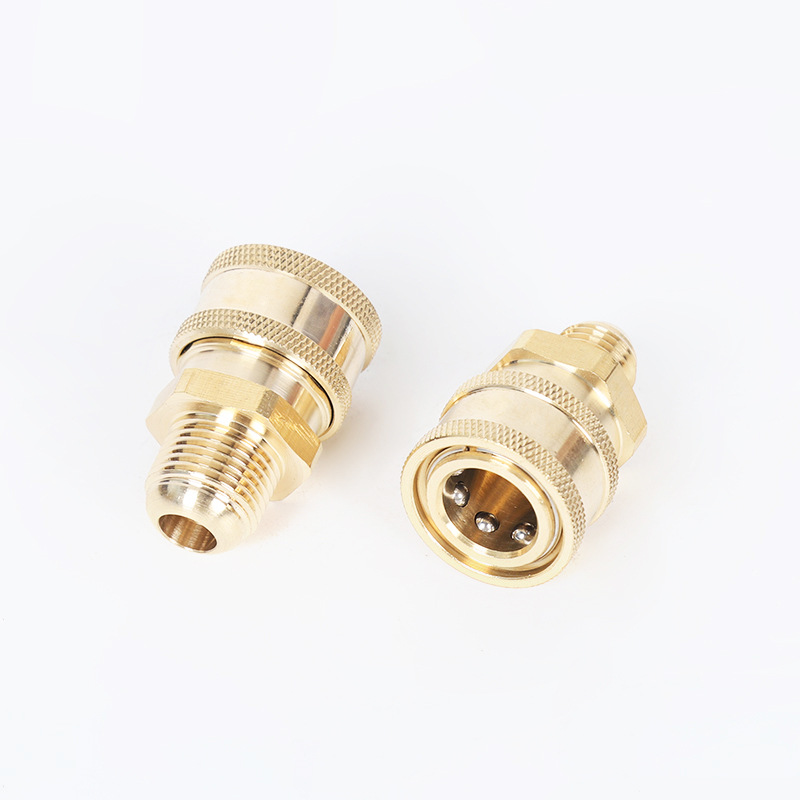 Yüksek basınçlı araba çamaşır makinesi temizleme makinesi bakır 3/8 hızlı fiş