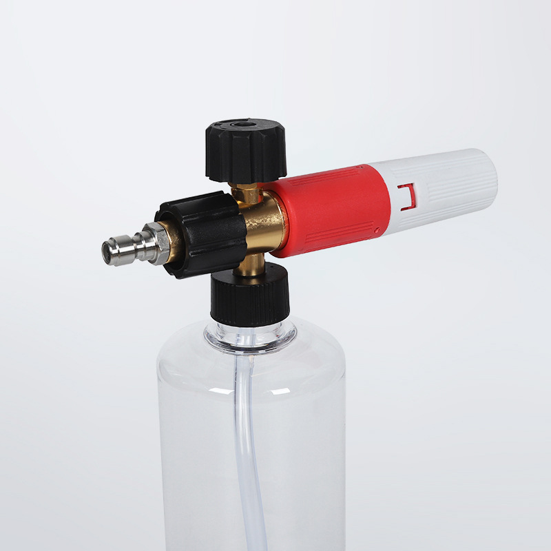 Yüksek basınçlı hızlı plug şeffaf sektör şeklindeki PA arabası yıkama köpük tenceresi