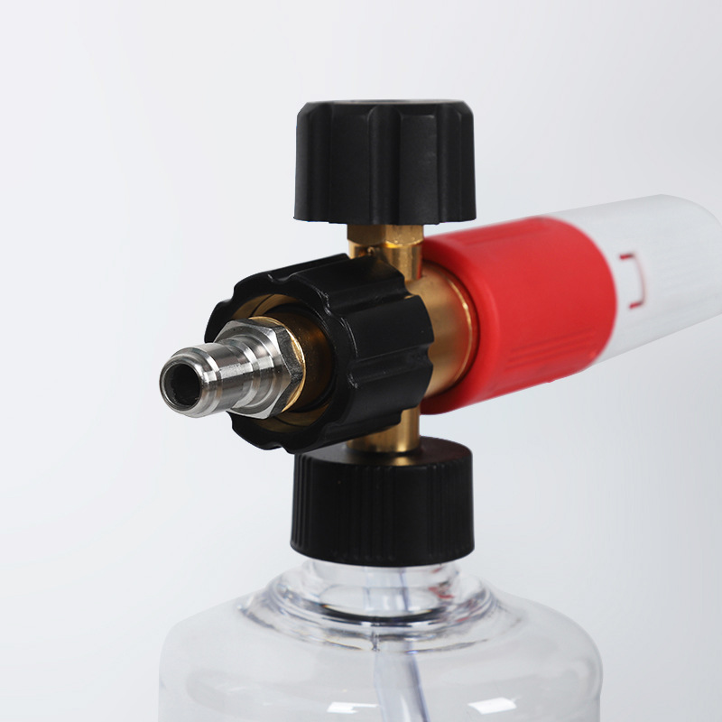 Yüksek basınçlı hızlı plug şeffaf sektör şeklindeki PA arabası yıkama köpük tenceresi