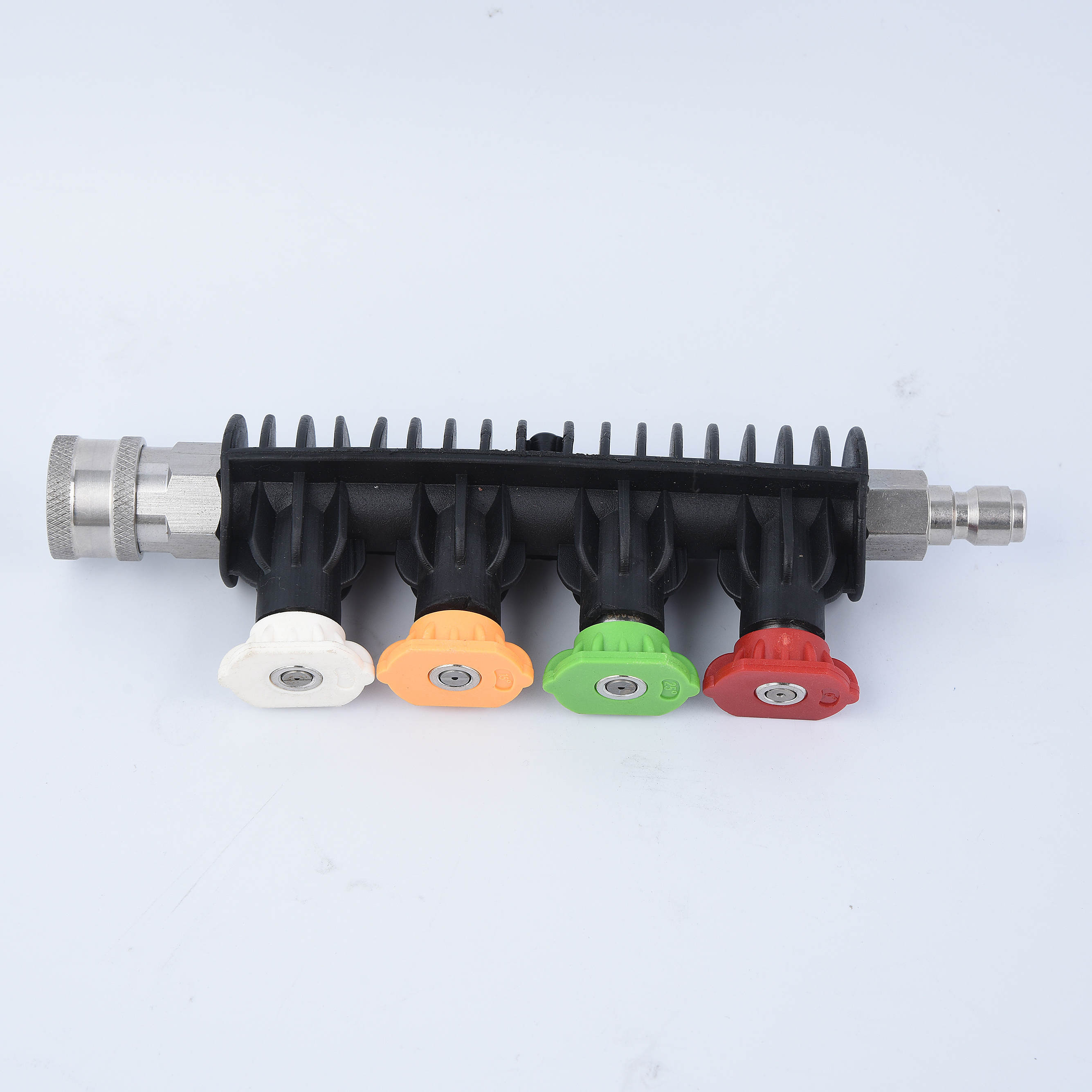 Nozul tutucusu ve 4 basınçlı yıkayıcı nozul ile hızlı bir şekilde paslanmaz çelik mızrak bağlayın